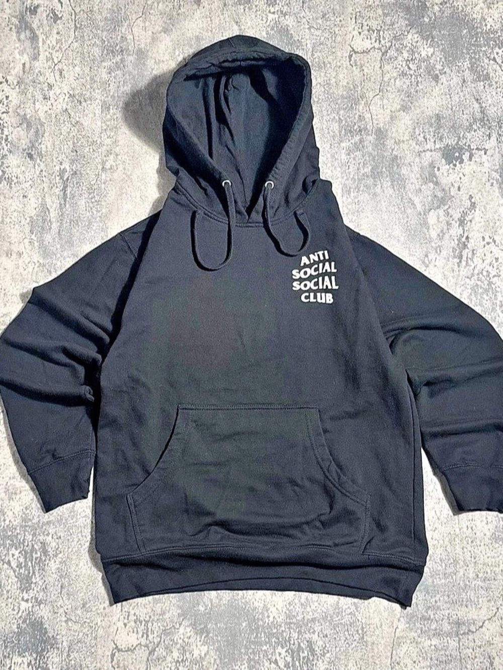 Anti Social Club Mind Games Hoodie Black Pullover Size Medium